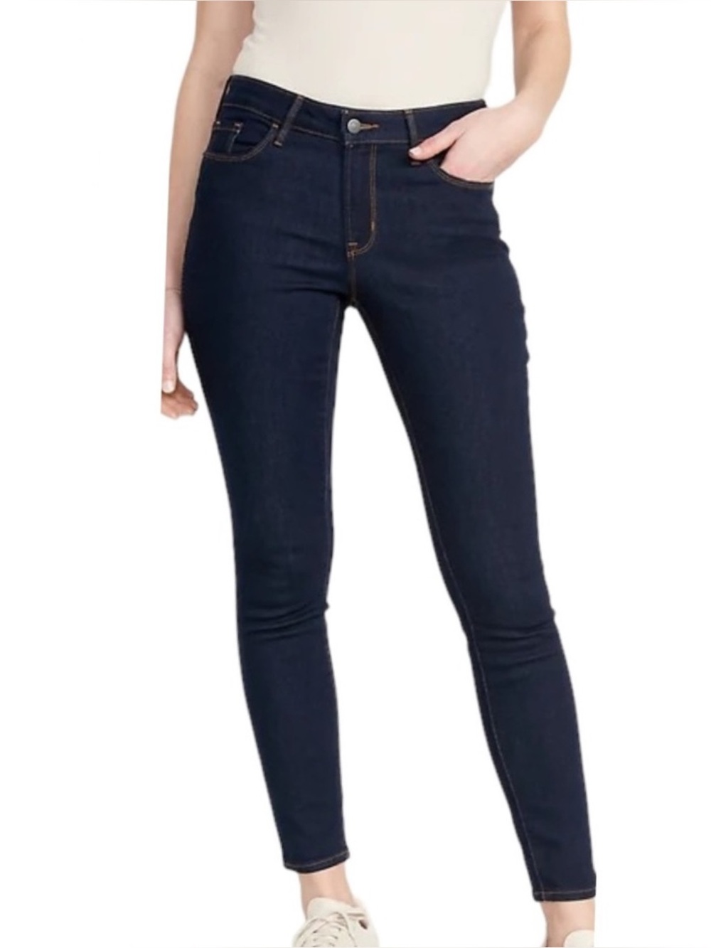 Mid-Rise Pop Icon Skinny Old Navy Jeans Women’s Size 14 Blue